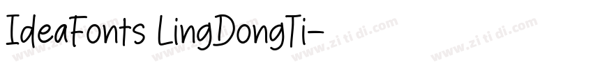 IdeaFonts LingDongTi字体转换